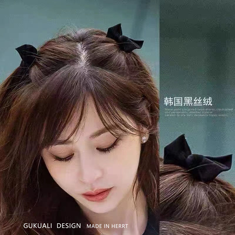 gukuali韩国黑丝绒发夹