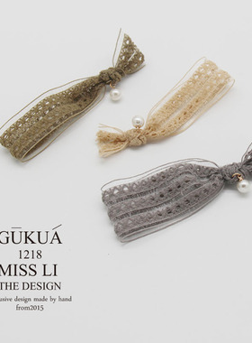 GUKUALI 春夏蕾丝皮筋发绳可爱超萌气质发圈发绳时尚头饰发饰手环