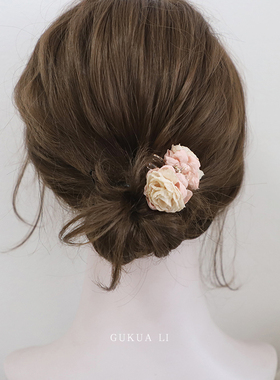GUKUALI  2025春季新款花朵小抓夹超仙少女气质百搭小发夹发饰