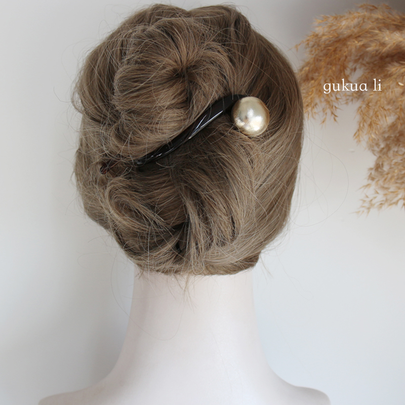GUKUALI 2025新款金豆扭扭夹简约百搭日常气质发卡发夹子发饰头饰