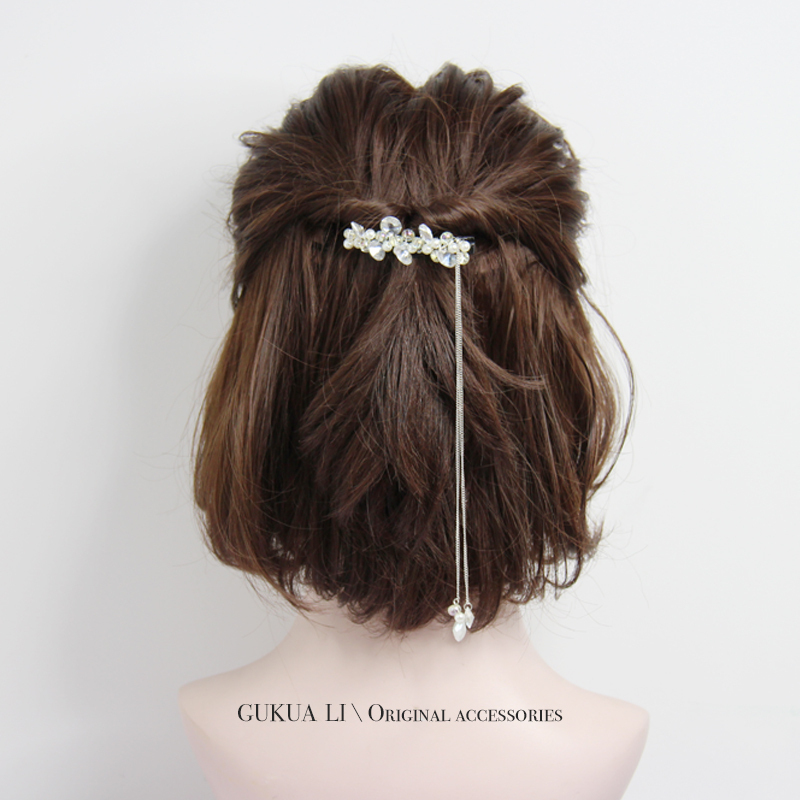 鸭嘴夹鸭嘴夹GUKUALI水晶边夹