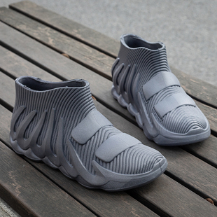 男雨靴柔软男靴学生单鞋 男雨鞋 钓鱼工作加棉 加绒家居用防水鞋 四季