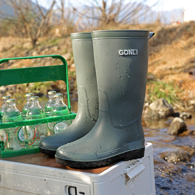 高筒户外穿柔软防水鞋男雨鞋