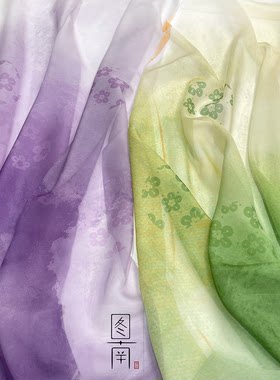 图南30d雪纺汉服布料古风晕染