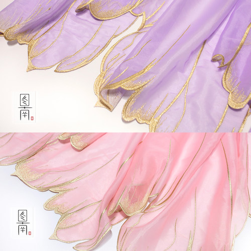 图南雪纺汉服国风刺绣飘片面料