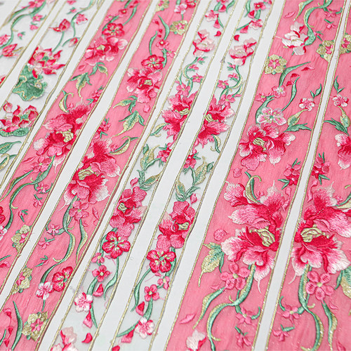 图南化纤汉服中国风刺绣领口边条