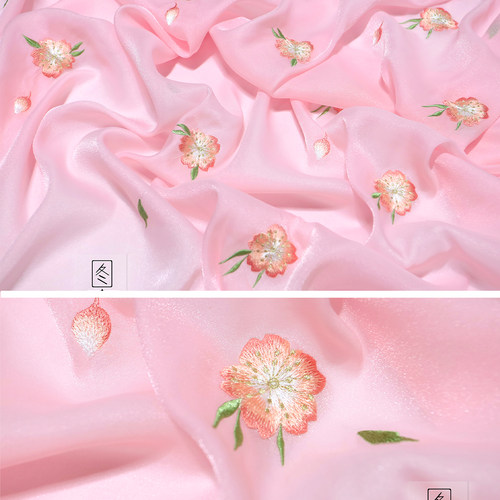 刺绣汉服中国风樱花绣花中国风