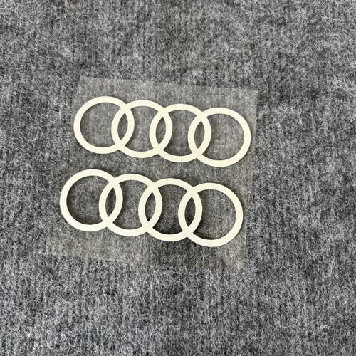 适用于奥迪标志A4A3 A6L Q2L改装车窗Audi三角窗装饰LOGO