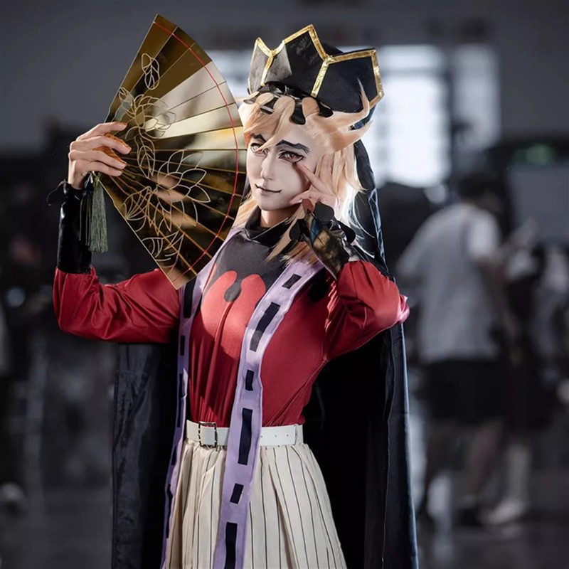 鬼灭之刃童磨cos服上弦之贰十二鬼月成人动漫cosplay衣服男女假发