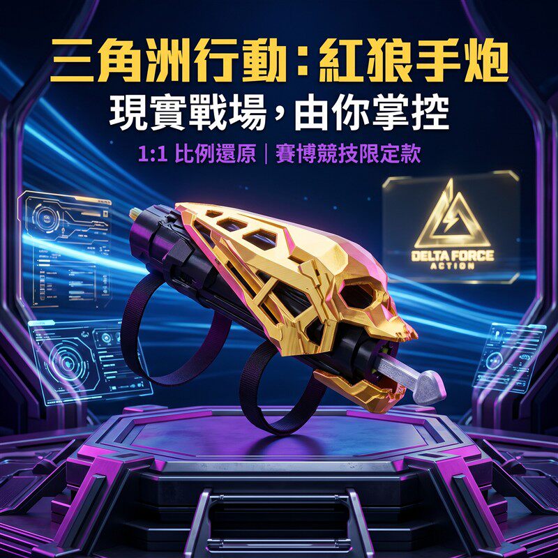 三角洲行动红狼手炮1:1比例仿真游戏周边电竞实物红狼套装cosplay