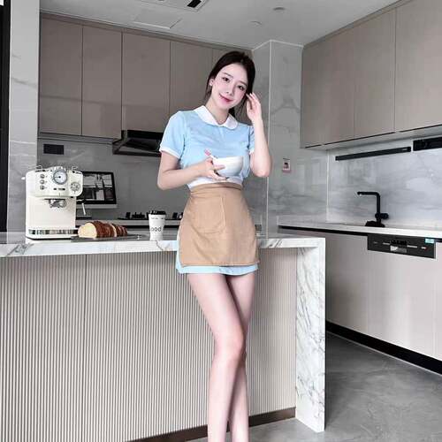 好利来制服辣妹短裙COS服 显瘦御姐风格Tagkita均码弹力连衣裙套