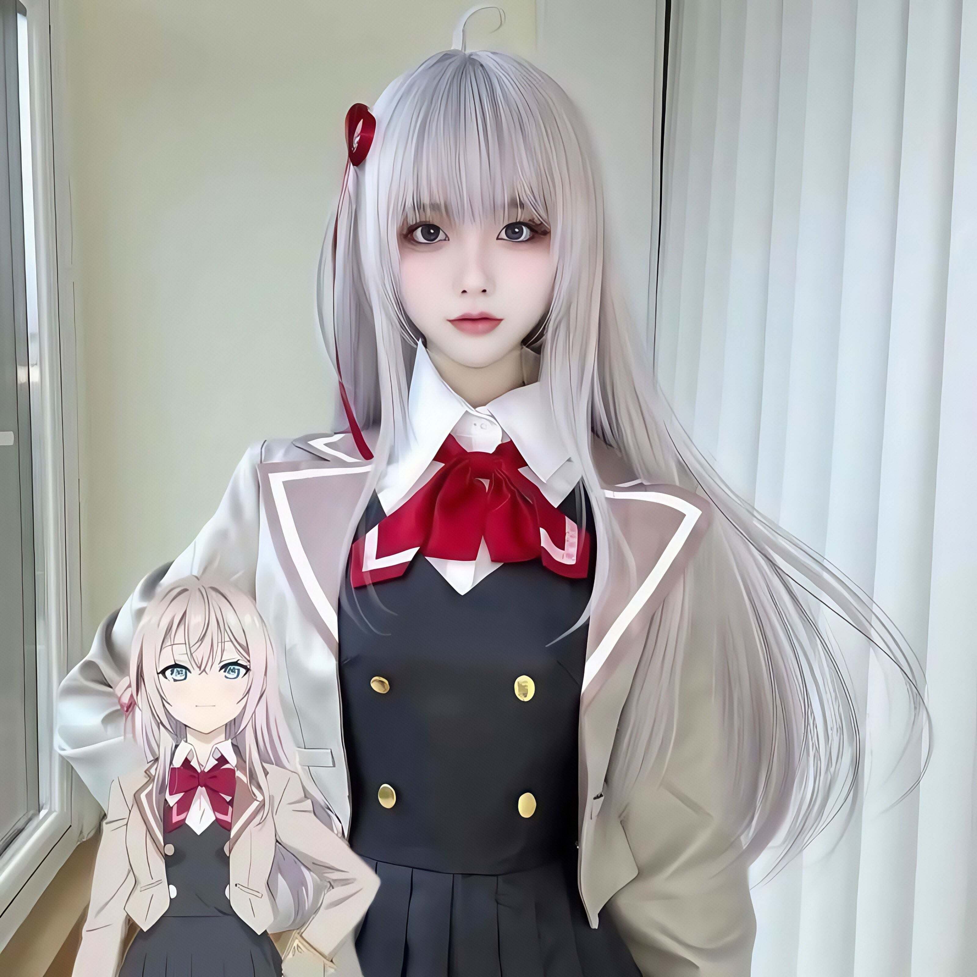 艾莉同学cos服不时轻声地以俄语遮羞的邻座艾莉莎cosplay套装现货