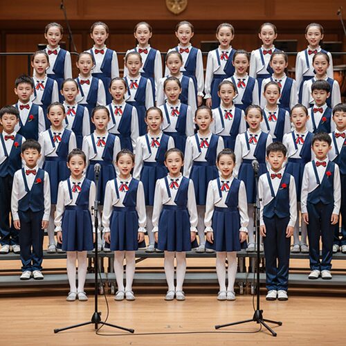 六一儿童合唱团爱国朗诵比赛演出服男女童初中小学生红歌演讲服装