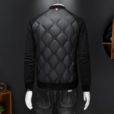 2025新款男士冬季棒球领拼色羽绒服修身潮流加厚外套25255P450，男装羽绒服，电商D220