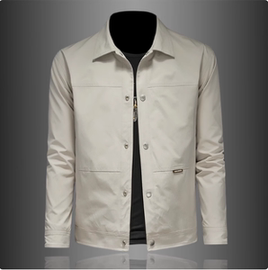 2026新款春秋季男士商务休闲短款修身韩版简约夹克外套 2215 P165，男装夹克，电商D220