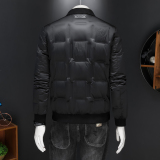 2025男士冬季新品短款羽绒服潮流翻领轻奢风休闲修身外套8861P335，男装羽绒服，电商D220