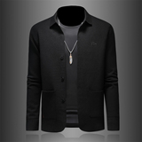 针织羊毛外套男士秋冬新款韩版修身潮流时尚翻领毛衣开衫6892P155，男装针织衫/毛衣，电商D220