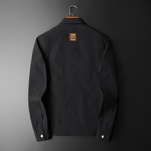 商务休闲男翻领修身韩版短款冬季加棉加厚夹克外套8298P175图片