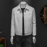 2026新款春秋季男士商务休闲短款韩版简约鹿皮绒夹克外套1723P188，男装夹克，电商D220