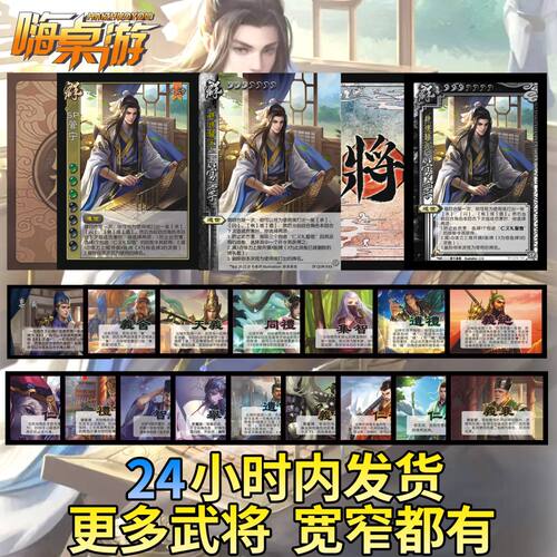 三国新UI杀SP管宁十周年新服专属技能小卡牌自印扩展包全套武将片