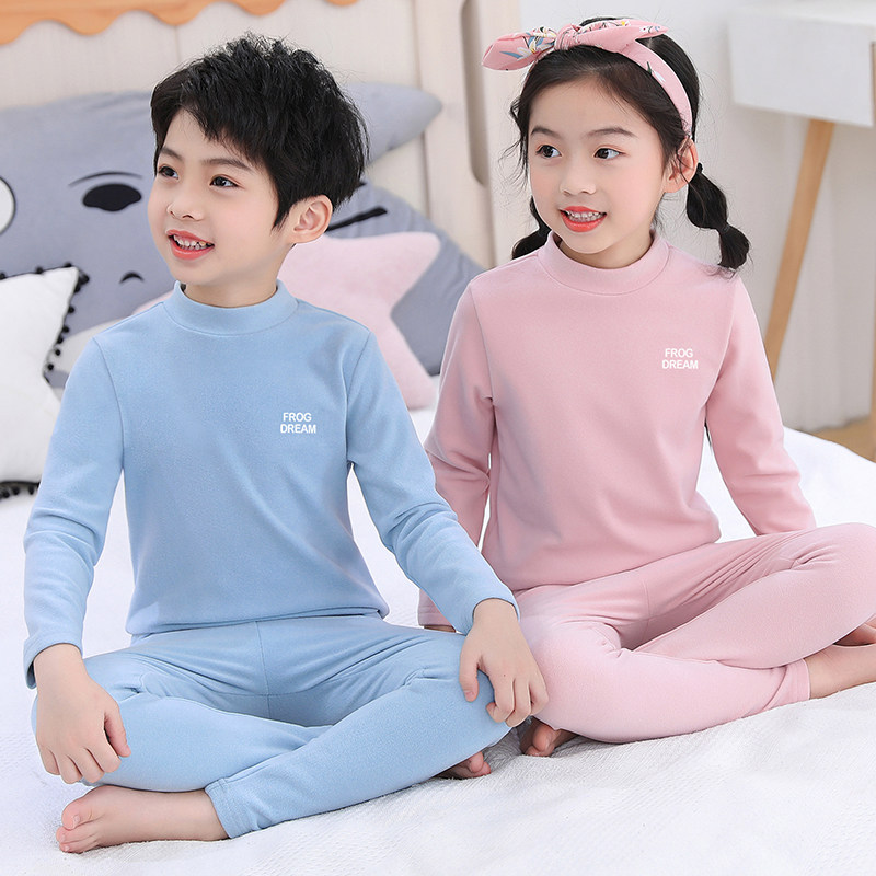 双面德绒女童保暖内衣套装秋冬自发热男童打底半高领儿童秋衣秋裤,童装/婴儿装/亲子装,内衣套装,淘宝优惠券,粉丝福利购,淘宝优惠卷