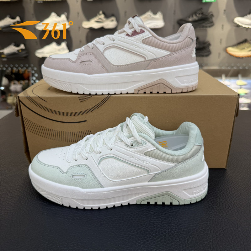 361度女士板鞋2026春季新款时尚百搭拼色轻便耐磨休闲鞋582616608,运动鞋new,板鞋,淘宝优惠券,粉丝福利购,淘宝优惠卷