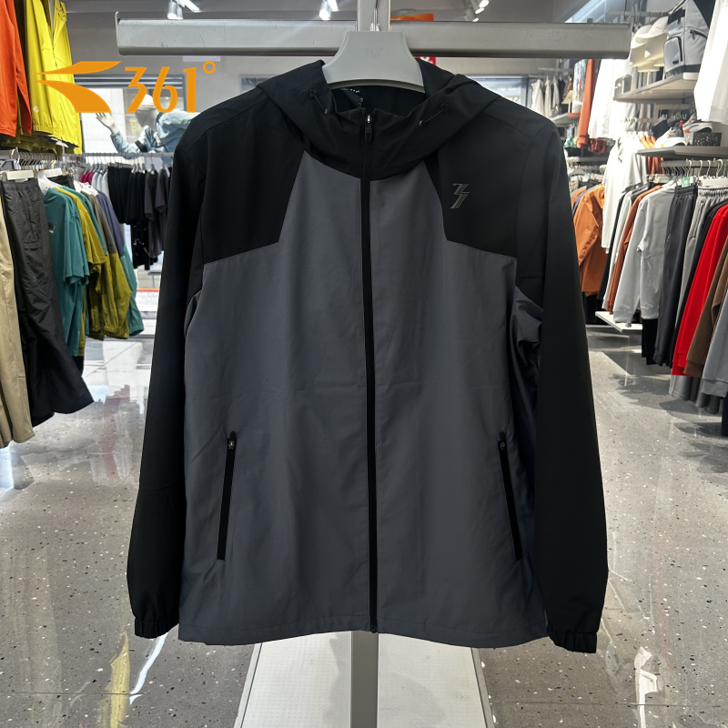 361男绒里风衣防风运动外套加绒