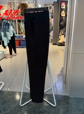 特步加绒卫裤女子2025冬季新品针织通勤休闲运动长裤975428630024