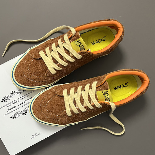 春秋Ftmd小屁孩联名sk8 low低帮男女休闲鞋美拉德棕全麂皮滑板鞋