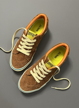 春秋Ftmd小屁孩联名sk8 low低帮男女休闲鞋美拉德棕全麂皮滑板鞋