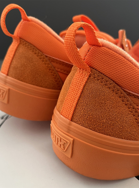 Atiba Jefferson联名OS亮橙色男女低帮滑板鞋复古面包鞋休闲鞋