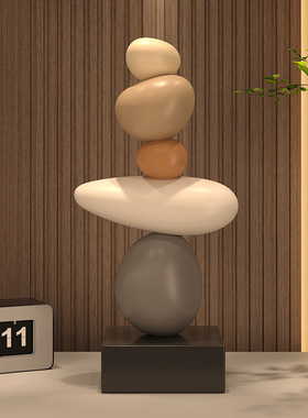 时来运转书房桌面摆件办公室高级感玄关客厅电视柜装饰品乔迁礼物