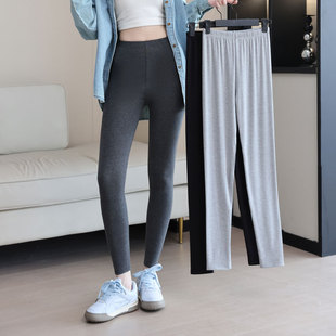 女薄款 弹力棉裤 秋裤 显瘦大码 外穿八分九分秋冬季 莫代尔内穿打底裤