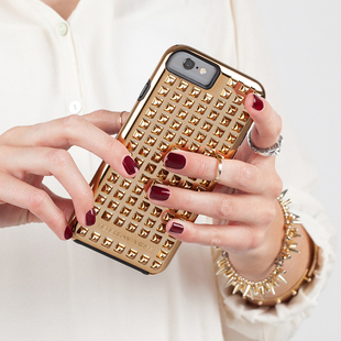 case mate/Rebecca Minkoff苹果iPhone 6/6s铆钉金属风ins双层手机壳女士男士