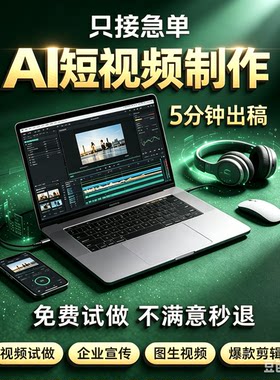 ai视频制作mv爆款短视频生成动画影视动漫拍摄定制创意视频起号