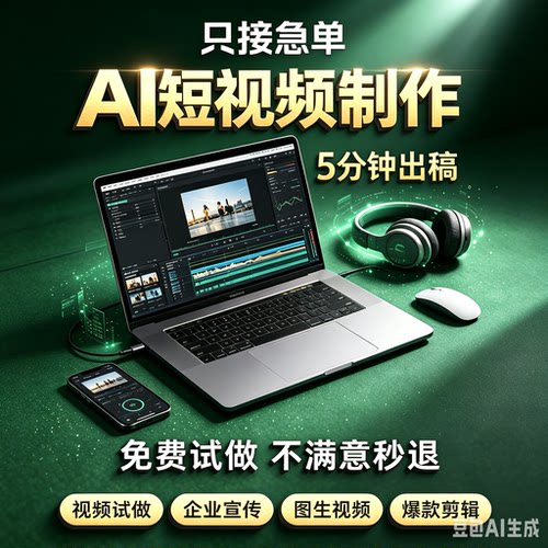 ai视频制作mv企业宣传片生成动画影视动漫广告拍摄定制创意视频