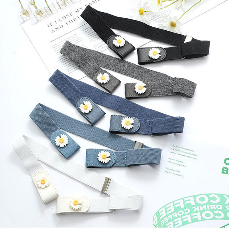 懒人腰带牛仔裤收腰弹力无痕百搭休闲松紧免打孔免脱ins风休闲隐