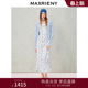 套装 蓝屿花影时尚 新款 MAXRIENY碎花连衣裙外套两件套2026年春季