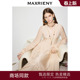商场同款 中长款 MAXRIENY法式 新款 裙子 收腰V领连衣裙2026夏季