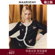 上衣女 长袖 MAXRIENY千金优雅感绣花撞色针织外套25秋款 收腰修身