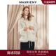 商场同款 MAXRIENY复古千金风狐狸毛领羊毛呢羽绒服25冬款