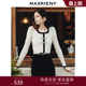 上衣毛衣女气质感秋款 复古修身 撞色套头针织衫 MAXRIENY国风新中式