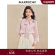 MAXRIENY优雅慵懒风缎面衬衫 女立体玫瑰装 饰上衣