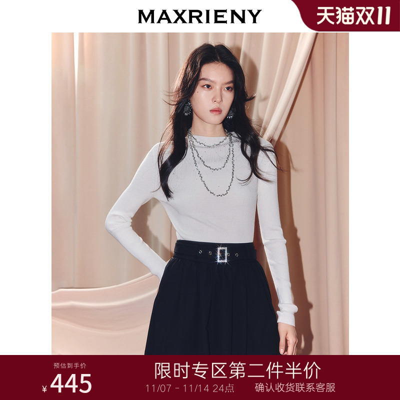 烫钻装饰	小高领设计