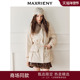 MAXRIENY风衣羽绒服收腰25冬款 商场同款 羊毛翻领保暖外套女