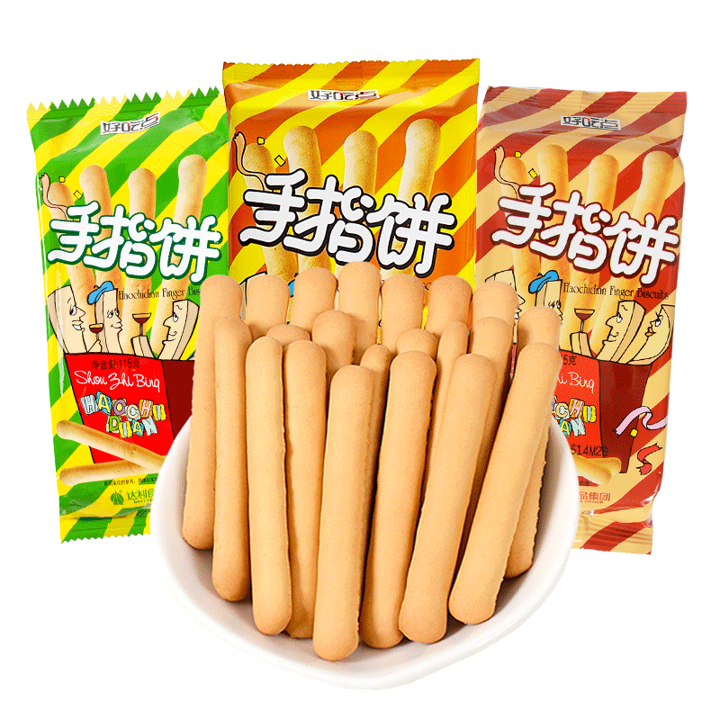 好吃点手指饼干115g*10袋儿童
