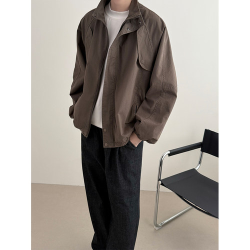 24line日系工装立领男夹克宽松