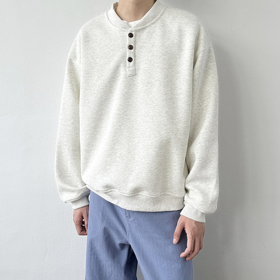 24LINE亨利领无帽卫衣男秋季外套