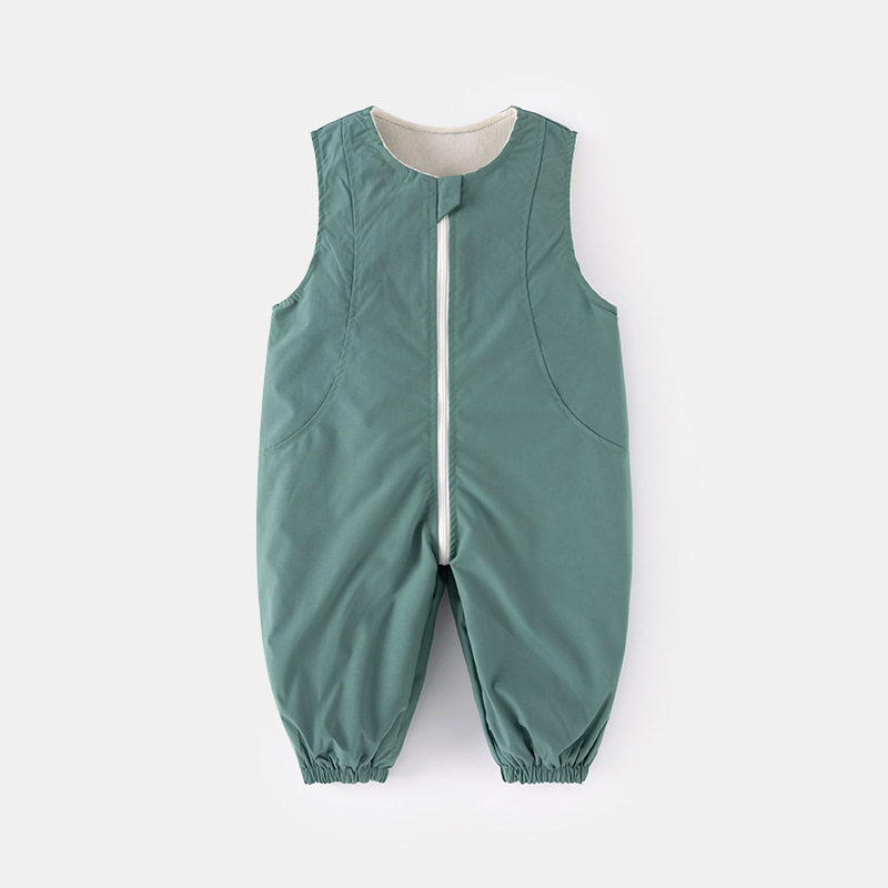 宝宝爬爬服户外婴儿爬行服连体衣服儿童外出防风罩衣防脏全身春秋