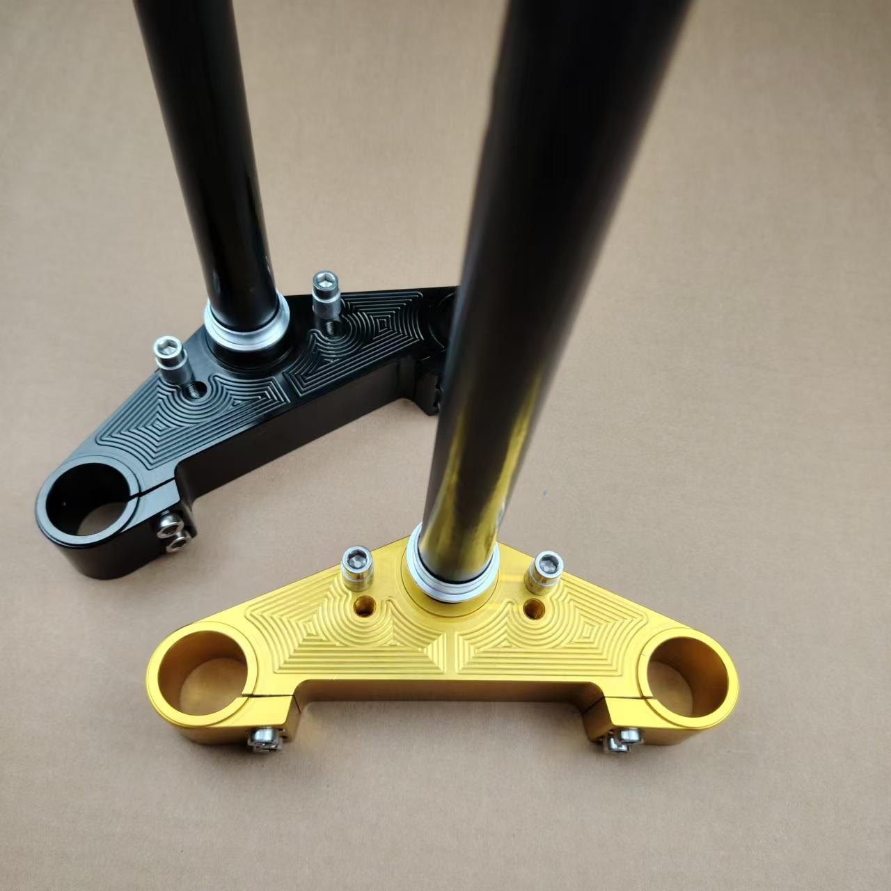 国标电动车斜孔方向柱前叉